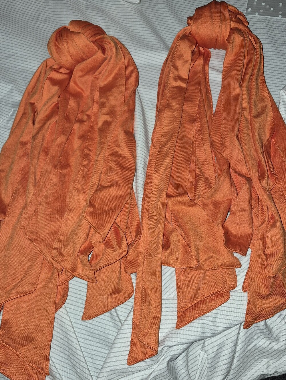 Orange Satin Wrap